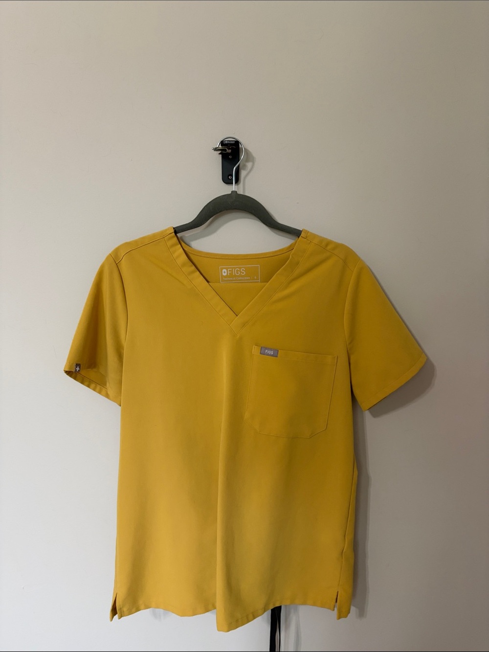 Figs V-Neck Top in Mustard